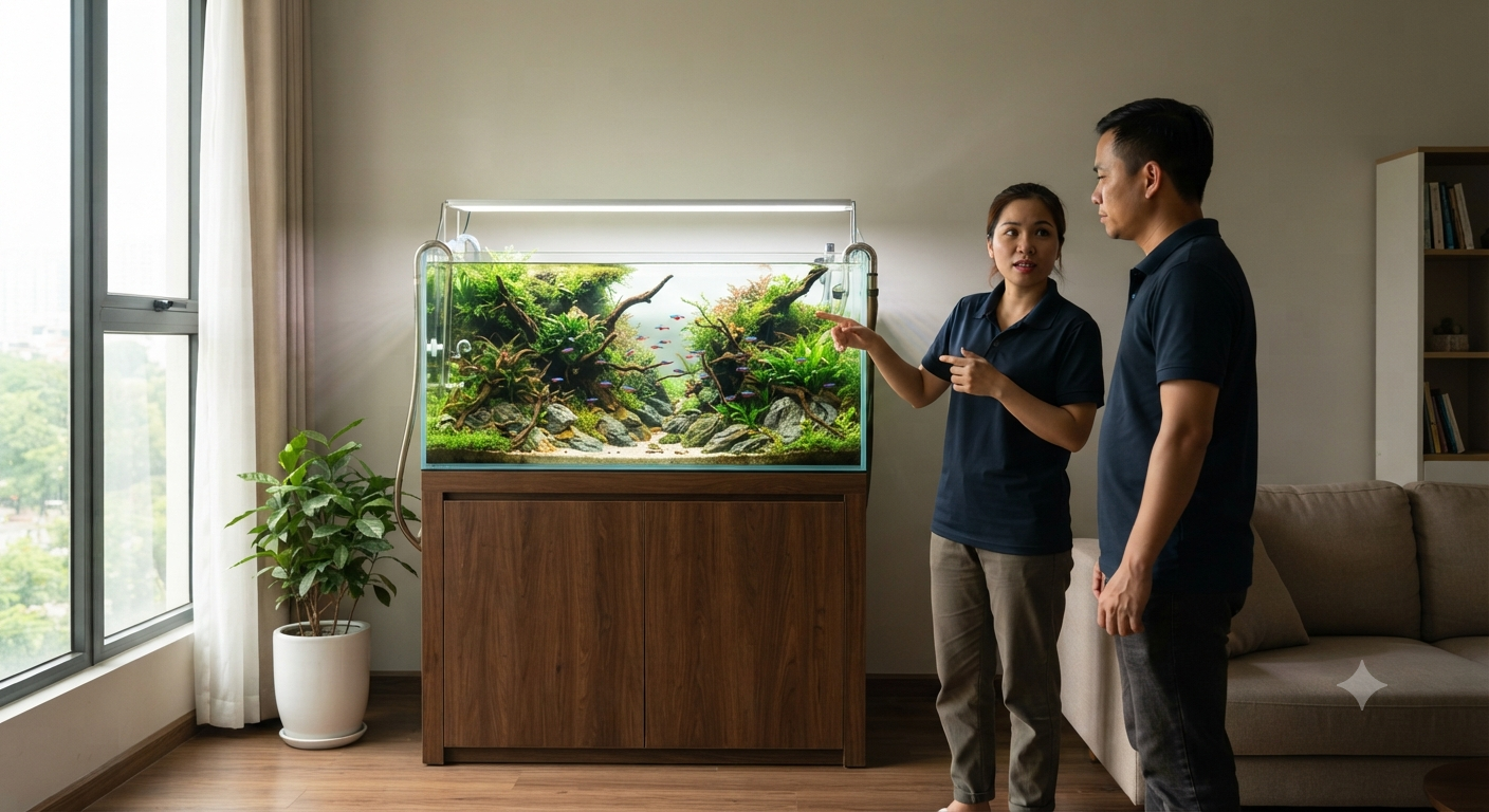 Quyết định vị trí đặt hồ thủy sinh tối ưu